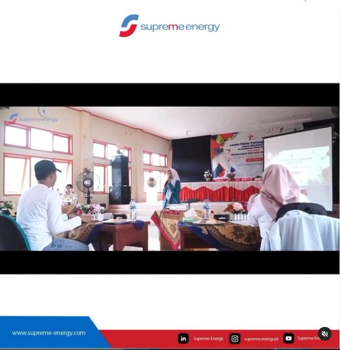 Supreme Energy Muara Laboh mengadakan Lomba Pidato HIV/AIDS di Kabupaten Solok Selatan.